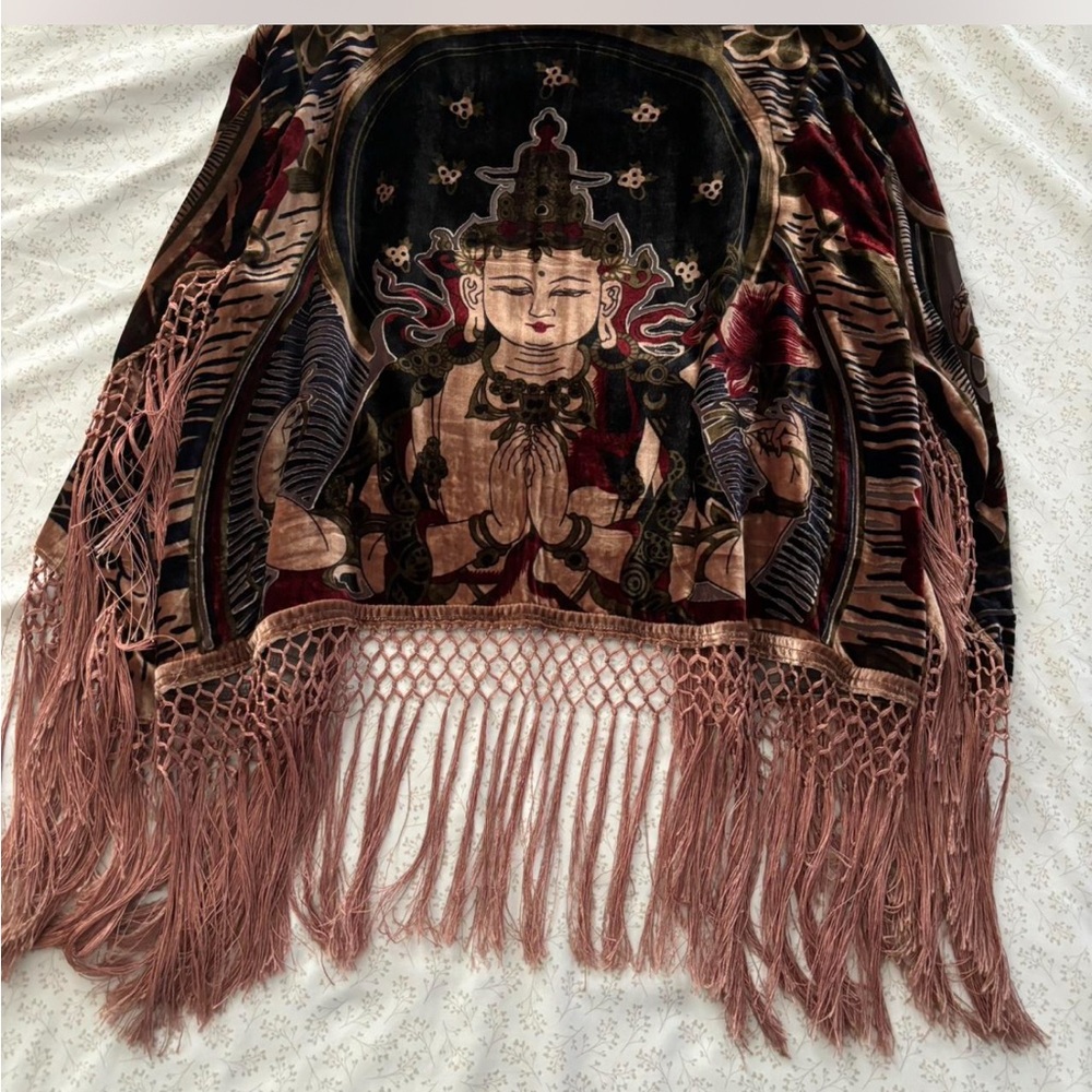 Free People Multicolor Fringe Jacket